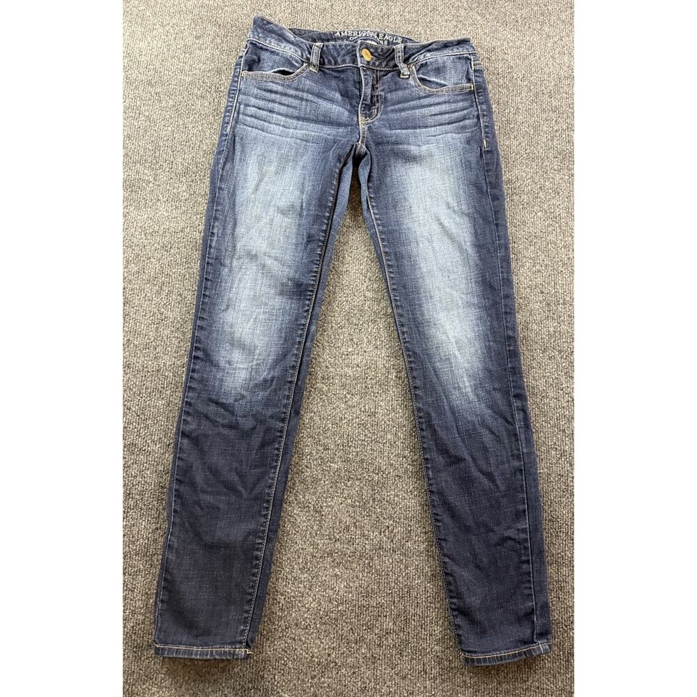 American Eagle Jegging Jeans Super Stretch Women’s Size 4 Faded Wash